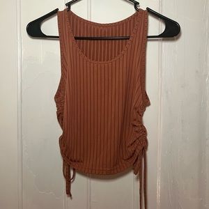 Burnt orange crop top